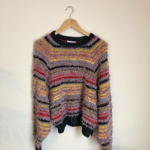Rainbow Fuzzy Sweater